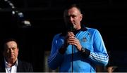 29 September 2019; Dublin ladies football manager Mick Bohan during the Dublin Senior Football teams homecoming at Merrion Square in Dublin. Photo by Piaras Ó Mídheach/Sportsfile