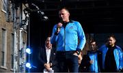 29 September 2019; Dublin ladies football manager Mick Bohan during the Dublin Senior Football teams homecoming at Merrion Square in Dublin. Photo by Piaras Ó Mídheach/Sportsfile