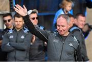 29 September 2019; Dublin manager Jim Gavin waves to supporters during the Dublin Senior Football teams homecoming with the Sam Maguire Cup at Merrion Square in Dublin. Photo by Piaras Ó Mídheach/Sportsfile