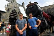 30 September 2019; Members of the Ireland rugby squad CJ Stander, left, and Jean Kleyn in the Wizarding World of Harry Potter attraction during a visit to Universal Studios in Osaka, Japan. Photo by Brendan Moran/Sportsfile