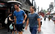 30 September 2019; Members of the Ireland rugby squad Jean Kleyn, left, and CJ Stander in the Wizarding World of Harry Potter attraction during a visit to Universal Studios in Osaka, Japan. Photo by Brendan Moran/Sportsfile