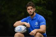 30 September 2019; Caelan Doris poses for a portrait following a press conference at Leinster Rugby Headquarters in UCD, Dublin. Photo by Ramsey Cardy/Sportsfile