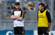 27 July 2019; Kilkenny manager Brian Cody, left, with his selector Derek Lyng before the GAA Hurling All-Ireland Senior Championship Semi-Final match between Kilkenny and Limerick at Croke Park in Dublin. Photo by Piaras Ó Mídheach/Sportsfile