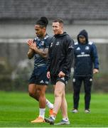 30 September 2019; Rory O'Loughlin, right, and Joe Tomane during Leinster Rugby squad training at Rosemount in UCD, Dublin. Photo by Ramsey Cardy/Sportsfile