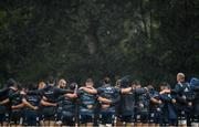 30 September 2019; The Leinster squad huddle during Leinster Rugby squad training at Rosemount in UCD, Dublin. Photo by Ramsey Cardy/Sportsfile