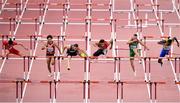 30 September 2019; A general view during the Men's 110m Hurdles Heats during day four of the World Athletics Championships 2019 at the Khalifa International Stadium in Doha, Qatar. Photo by Sam Barnes/Sportsfile