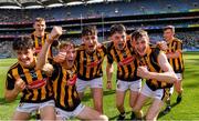 27 July 2019; Kilkenny players celebrate after the Electric Ireland GAA Hurling All-Ireland Minor Championship Semi-Final match between Kilkenny and Limerick at Croke Park in Dublin. Photo by Piaras Ó Mídheach/Sportsfile