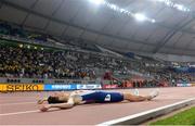 30 September 2019; Jakob Ingebrigtsen of Norway after finishing fifth in the Men's 5000m Final during day four of the World Athletics Championships 2019 at the Khalifa International Stadium in Doha, Qatar. Photo by Sam Barnes/Sportsfile