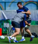 1 October 2019; Peter O'Mahony, right, is tackled by Josh van der Flier during Ireland Rugby squad training at the Kobelco Steelers in Kobe, Japan. Photo by Brendan Moran/Sportsfile