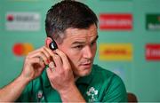 1 October 2019; Jonathan Sexton during an Ireland Rugby press conference in the Sheraton Hotel & Towers Kobe, in Kobe Japan. Photo by Brendan Moran/Sportsfile