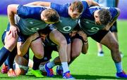 1 October 2019; The Ireland pack, from left, Tadhg Furlong, Jean Kleyn, Sean Cronin, Iain Henderson and Andrew Porter during squad training at the Kobelco Steelers in Kobe, Japan. Photo by Brendan Moran/Sportsfile