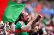 10 August 2019; A Mayo supporter during the GAA Football All-Ireland Senior Championship Semi-Final match between Dublin and Mayo at Croke Park in Dublin. Photo by Piaras Ó Mídheach/Sportsfile