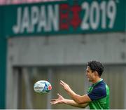 2 October 2019; Joey Carbery during Ireland Rugby captain's run at the Kobe Misaki Stadium in Kobe, Japan. Photo by Brendan Moran/Sportsfile