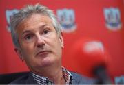 2 October 2019; Cork senior manager Kieran Kingston during a Cork hurling management press conference at Pairc Ui Chaoimh, Cork. Photo by Eóin Noonan/Sportsfile