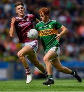 11 August 2019; Dylan O'Callaghan of Kerry in action against James Webb of Galway during the Electric Ireland GAA Football All-Ireland Minor Championship Semi-Final match between Kerry and Galway at Croke Park in Dublin. Photo by Piaras Ó Mídheach/Sportsfile