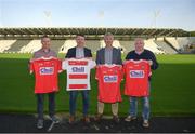 2 October 2019; Cork managers, from left, Noel Furlong, under 16, Donal Óg Cusack, Minor, Kieran Kingston, senior, and Pat Ryan, under 20, following a Cork hurling management press conference at Pairc Ui Chaoimh, Cork. Photo by Eóin Noonan/Sportsfile