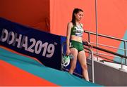 2 October 2019; Ciara Mageean of Ireland after competing in the Women's 1500m Heats during day six of the 17th IAAF World Athletics Championships Doha 2019 at the Khalifa International Stadium in Doha, Qatar. Photo by Sam Barnes/Sportsfile