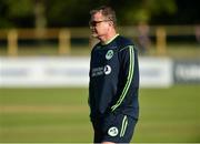 18 September 2019; Ireland head coach Graham Ford during the T20 International Tri Series match between Ireland and Netherlands at Malahide Cricket Club in Dublin. Photo by Oliver McVeigh/Sportsfile