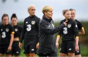 2 October 2019; Manager Vera Pauw during a Republic of Ireland women's team training session at The Johnstown Estate in Enfield, Co Meath. Photo by Stephen McCarthy/Sportsfile