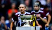 8 September 2019; A general view of the O'Duffy Cup before the Liberty Insurance All-Ireland Senior Camogie Championship Final match between Galway and Kilkenny at Croke Park in Dublin. Photo by Piaras Ó Mídheach/Sportsfile