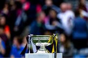 8 September 2019; A general view of the O'Duffy Cup before the Liberty Insurance All-Ireland Senior Camogie Championship Final match between Galway and Kilkenny at Croke Park in Dublin. Photo by Piaras Ó Mídheach/Sportsfile