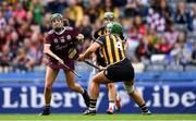 8 September 2019; Catherine Finnerty of Galway in action against Edwina Keane of Kilkenny during the Liberty Insurance All-Ireland Senior Camogie Championship Final match between Galway and Kilkenny at Croke Park in Dublin. Photo by Piaras Ó Mídheach/Sportsfile