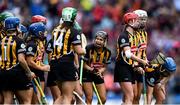 8 September 2019; Katie Power of Kilkenny encourages her team-mates before the Liberty Insurance All-Ireland Senior Camogie Championship Final match between Galway and Kilkenny at Croke Park in Dublin. Photo by Piaras Ó Mídheach/Sportsfile