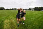 2 October 2019; Megan Connolly and Denise O’Sullivan, right, during a Republic of Ireland women's team training session at The Johnstown Estate in Enfield, Co Meath. Photo by Stephen McCarthy/Sportsfile
