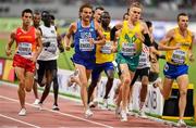 3 October 2019; Craig Engels of USA, centre, blue singlet, competing in the Men's 1500m heats during day seven of the 17th IAAF World Athletics Championships Doha 2019 at the Khalifa International Stadium in Doha, Qatar. Photo by Sam Barnes/Sportsfile