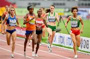 3 October 2019; Ciara Mageean of Ireland, second from right, on her way to finishing fifth whilst competing in Women's 1500m Semi-Finals and qualifying for the final during day seven of the 17th IAAF World Athletics Championships Doha 2019 at the Khalifa International Stadium in Doha, Qatar. Photo by Sam Barnes/Sportsfile