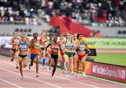 3 October 2019; Athletes including Ciara Mageean of Ireland, second from right, competing in Women's 1500m Semi-Finals during day seven of the 17th IAAF World Athletics Championships Doha 2019 at the Khalifa International Stadium in Doha, Qatar. Photo by Sam Barnes/Sportsfile