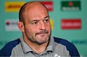 4 October 2019; Captain Rory Best during an Ireland Rugby press conference in the Sheraton Hotel & Towers Kobe, in Kobe Japan. Photo by Brendan Moran/Sportsfile