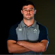 4 October 2019; Robbie Henshaw poses for a portrait after an Ireland Rugby press conference in the Sheraton Hotel & Towers Kobe, in Kobe Japan. Photo by Brendan Moran/Sportsfile