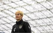 4 October 2019; Manager Vera Pauw during a Republic of Ireland women's team training session at the National Indoor Arena in Abbotstown, Dublin. Photo by Stephen McCarthy/Sportsfile
