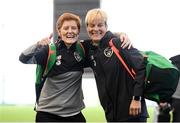 4 October 2019; Assistant manager Eileen Gleeson, left, and manager Vera Pauw during a Republic of Ireland women's team training session at the National Indoor Arena in Abbotstown, Dublin.  Photo by Stephen McCarthy/Sportsfile