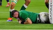 3 October 2019; Peter O'Mahony of Ireland scores his side's second try during the 2019 Rugby World Cup Pool A match between Ireland and Russia at the Kobe Misaki Stadium in Kobe, Japan. Photo by Brendan Moran/Sportsfile
