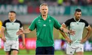 3 October 2019; Ireland head coach Joe Schmidt prior to the 2019 Rugby World Cup Pool A match between Ireland and Russia at the Kobe Misaki Stadium in Kobe, Japan. Photo by Brendan Moran/Sportsfile