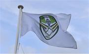 4 October 2019; A general view of a Cabinteely flag before the SSE Airtricity League First Division Promotion / Relegation Play-Off Series First Leg match between Cabinteely and Longford Town at Stradbrook Road in Blackrock, Dublin. Photo by Piaras Ó Mídheach/Sportsfile