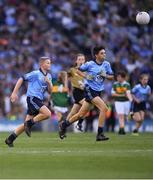 14 September 2019; Seán Homan of St Mary’s BNS Rathfarnham, Dublin, left, and Josh Higgins of St Patrick’s Gaa, Donabate, Co Dublin, during the INTO Cumann na mBunscol GAA Respect Exhibition Go Games at Dublin v Kerry - GAA Football All-Ireland Senior Championship Final Replay at Croke Park in Dublin. Photo by Ray McManus/Sportsfile