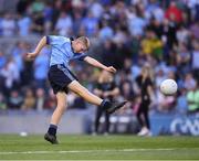 14 September 2019; Seán Homan of St Mary’s BNS Rathfarnham, Dublin, during the INTO Cumann na mBunscol GAA Respect Exhibition Go Games at Dublin v Kerry - GAA Football All-Ireland Senior Championship Final Replay at Croke Park in Dublin. Photo by Ray McManus/Sportsfile