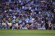 14 September 2019; Josh Higgins of St Patrick’s Gaa, Donabate, Co Dublin, during the INTO Cumann na mBunscol GAA Respect Exhibition Go Games at Dublin v Kerry - GAA Football All-Ireland Senior Championship Final Replay at Croke Park in Dublin. Photo by Ray McManus/Sportsfile