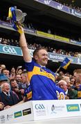 18 August 2019; Tipperary's Noel McGrath lifts the Liam MacCarthy Cup after the GAA Hurling All-Ireland Senior Championship Final match between Kilkenny and Tipperary at Croke Park in Dublin. Photo by Ray McManus/Sportsfile