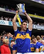 18 August 2019; Tipperary's Barry Heffernan lifts the Liam MacCarthy Cup after the GAA Hurling All-Ireland Senior Championship Final match between Kilkenny and Tipperary at Croke Park in Dublin. Photo by Ray McManus/Sportsfile