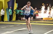 4 October 2019; Tom Bosworth of Great Britain after competing in the Men's 20km Race Walk during day eight of the 17th IAAF World Athletics Championships Doha 2019 at the Corniche in Doha, Qatar. Photo by Sam Barnes/Sportsfile