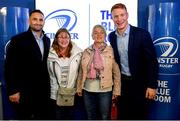 4 October 2019; Leinster players Dave Kearney, left, and Ciaran Frawley with supporters in The Blue Room ahead of the Guinness PRO14 Round 2 match between Leinster and Ospreys at the RDS Arena in Dublin. Photo by Seb Daly/Sportsfile