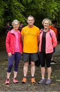 5 October 2019; Parkrun Ireland in partnership with Vhi, added a new parkrun on Saturday, 5th October, with the introduction of the Coole parkrun, in Coole Demesne, Co. Galway. Parkruns take place over a 5km course weekly, are free to enter and are open to all ages and abilities, providing a fun and safe environment to enjoy exercise. Pictured are Meadbh Higgins, Tralee, Cathal O Riordan and Ann Higgins both from Lucan. To register for a parkrun near you visit www.parkrun.ie. Photo by Ray Ryan/Sportsfile