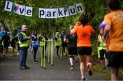 5 October 2019; Parkrun Ireland in partnership with Vhi, added a new parkrun on Saturday, 5th October, with the introduction of the Coole parkrun, in Coole Demesne, Co. Galway. Parkruns take place over a 5km course weekly, are free to enter and are open to all ages and abilities, providing a fun and safe environment to enjoy exercise. To register for a parkrun near you visit www.parkrun.ie. Pictured are participants during the Coole parkrun. Photo by Ray Ryan/Sportsfile