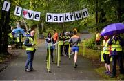 5 October 2019; Parkrun Ireland in partnership with Vhi, added a new parkrun on Saturday, 5th October, with the introduction of the Coole parkrun, in Coole Demesne, Co. Galway. Parkruns take place over a 5km course weekly, are free to enter and are open to all ages and abilities, providing a fun and safe environment to enjoy exercise. To register for a parkrun near you visit www.parkrun.ie. Pictured are participants during the Coole parkrun. Photo by Ray Ryan/Sportsfile