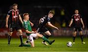 4 October 2019; Ross Tierney of Bohemians and Alec Byrne of Cork City during the SSE Airtricity League Premier Division match between Bohemians and Cork City at Dalymount Park in Dublin. Photo by Stephen McCarthy/Sportsfile