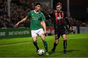 4 October 2019; Shane Griffin of Cork City in action against Luke Wade-Slater of Bohemians during the SSE Airtricity League Premier Division match between Bohemians and Cork City at Dalymount Park in Dublin. Photo by Stephen McCarthy/Sportsfile